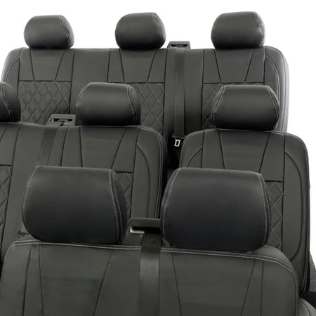 VW T5 / T5.1 Shuttle Tailored Leatherette Seat Covers (2003-2015) - UK Custom Covers