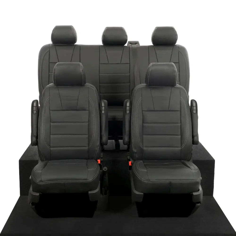 VW T5 / T5.1 Transporter Tailored Leatherette Seat Covers (2003-2015) - UK Custom Covers