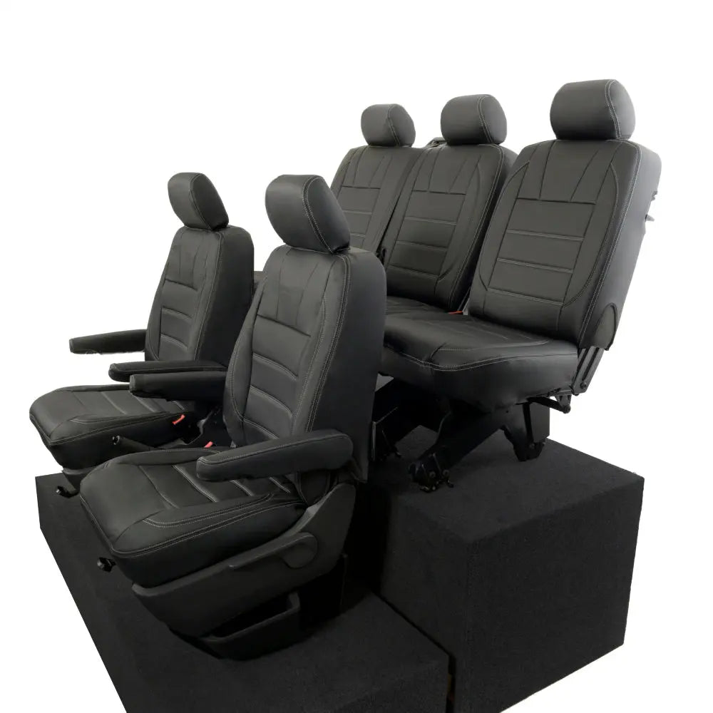 VW T5 / T5.1 Transporter Tailored Leatherette Seat Covers (2003-2015) - UK Custom Covers