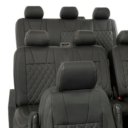 VW T5 / T5.1 Shuttle Tailored Leatherette Seat Covers (2003-2015) - UK Custom Covers