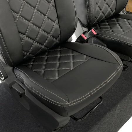 Ford Ranger Tailored Leatherette Seat Covers - Black - UK Custom Covers