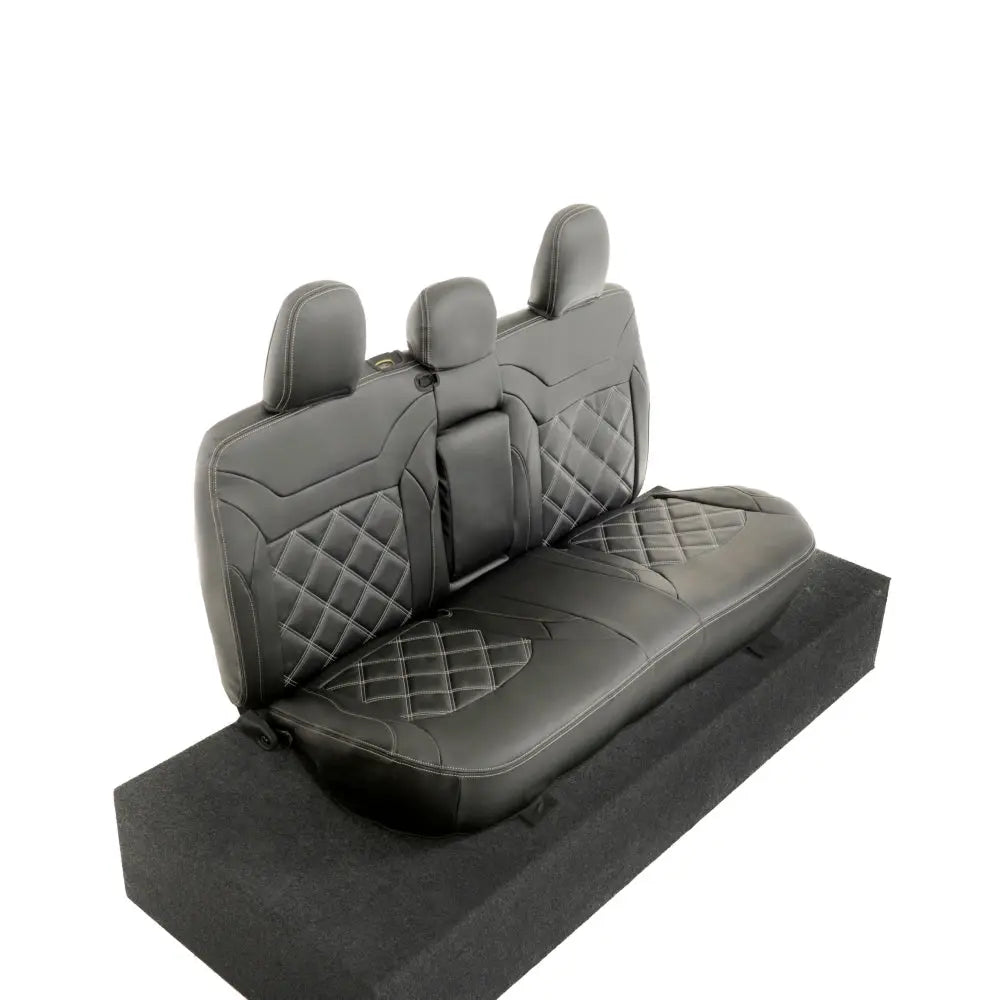 Mitsubishi Barbarian Tailored Leatherette Seat Covers (2016 Onwards) - Black - UK Custom Covers