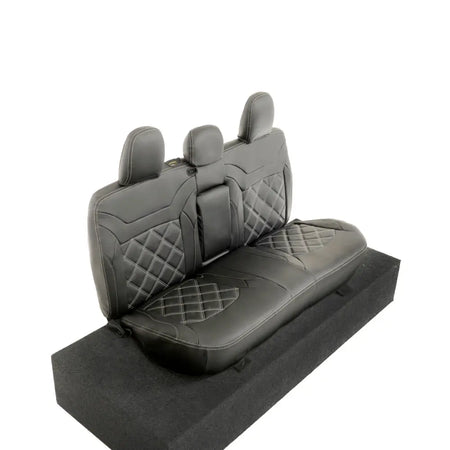 Mitsubishi Barbarian Tailored Leatherette Seat Covers (2016 Onwards) - Black - UK Custom Covers