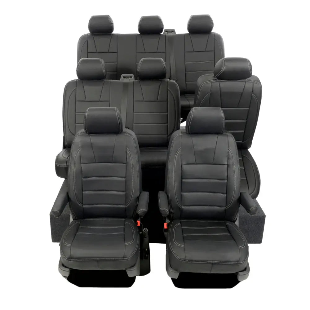 VW T5 / T5.1 Shuttle Tailored Leatherette Seat Covers (2003-2015) - UK Custom Covers