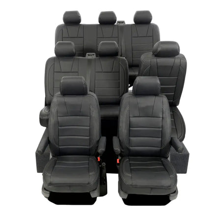 VW T5 / T5.1 Shuttle Tailored Leatherette Seat Covers (2003-2015) - UK Custom Covers