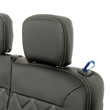 Toyota Proace City Tailored Leatherette Seat Covers (2018 Onwards) - Black - UK Custom Covers