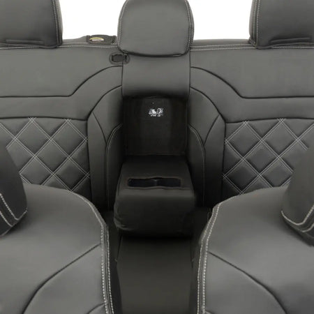 Mitsubishi Barbarian Tailored Leatherette Seat Covers (2016 Onwards) - Black - UK Custom Covers