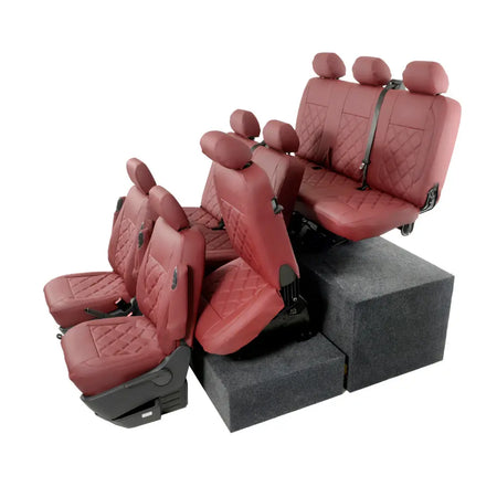 VW T5 / T5.1 Shuttle Tailored Leatherette Seat Covers (2003-2015) - UK Custom Covers