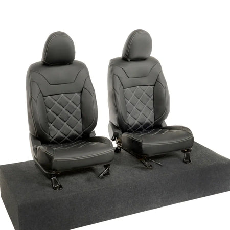 Mitsubishi Barbarian Tailored Leatherette Seat Covers (2016 Onwards) - Black - UK Custom Covers