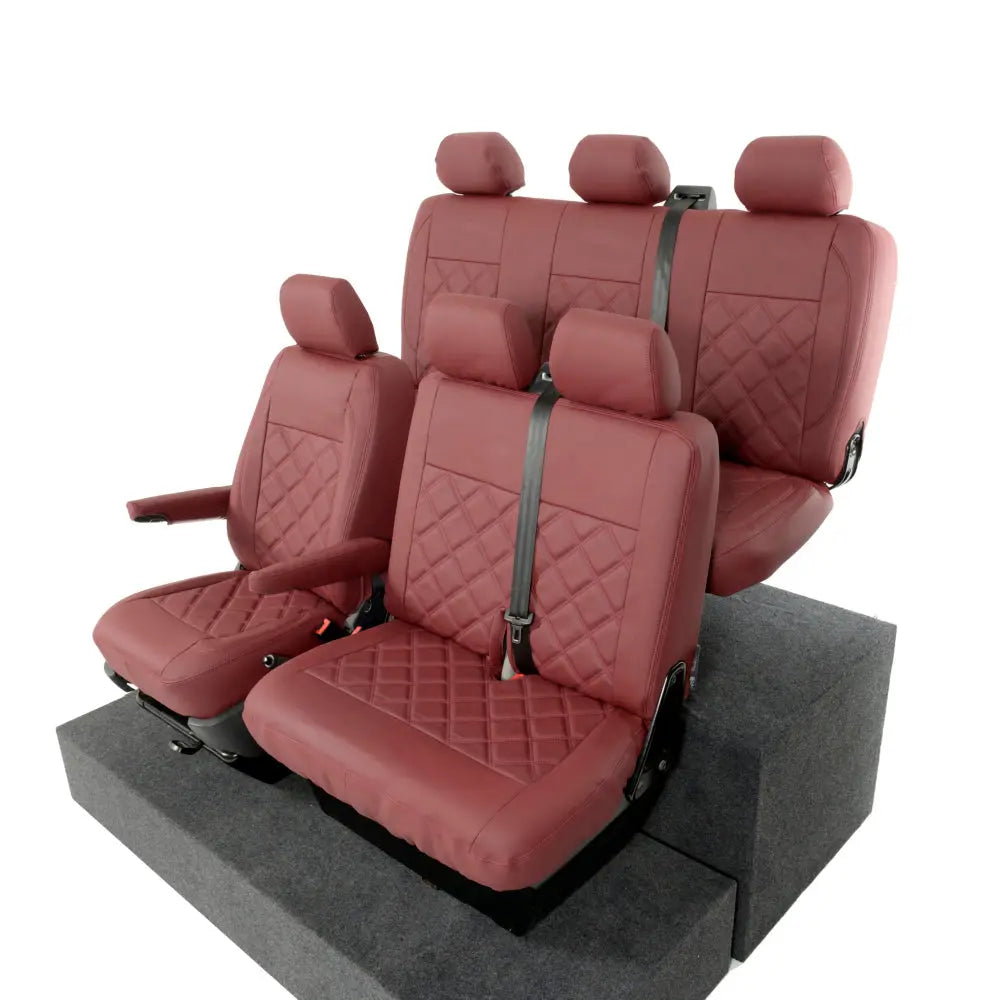 VW T5 / T5.1 Transporter Tailored Leatherette Seat Covers (2003-2015) - UK Custom Covers