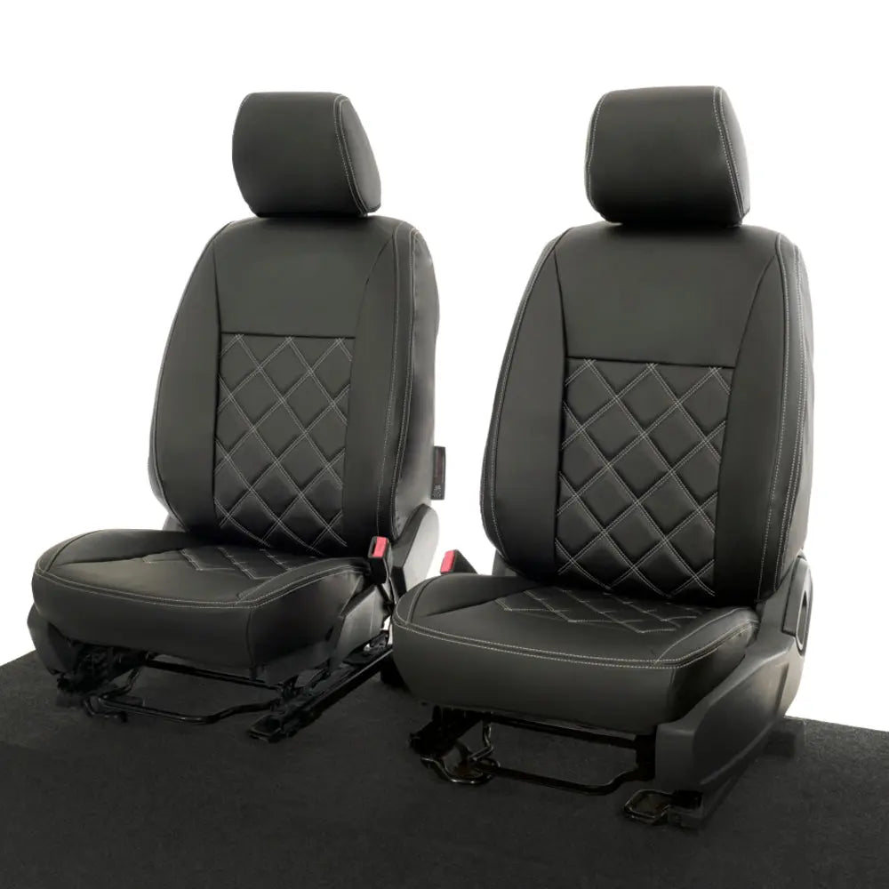 Ford Ranger Tailored Leatherette Seat Covers - Black - UK Custom Covers