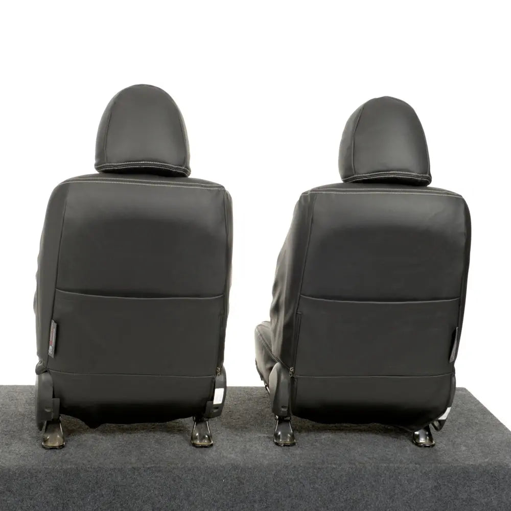 Mitsubishi Barbarian Tailored Leatherette Seat Covers (2016 Onwards) - Black - UK Custom Covers