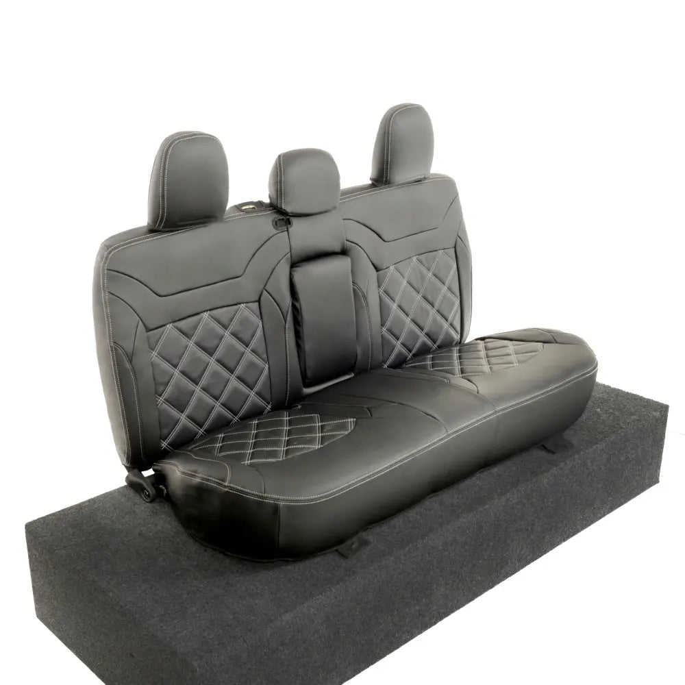 Mitsubishi Barbarian Tailored Leatherette Seat Covers (2016 Onwards) - Black - UK Custom Covers