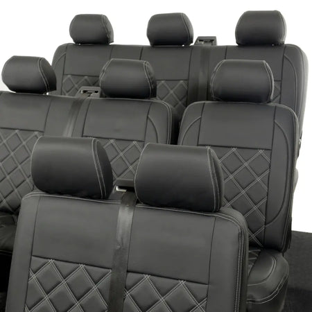 VW T5 / T5.1 Shuttle Tailored Leatherette Seat Covers (2003-2015) - UK Custom Covers