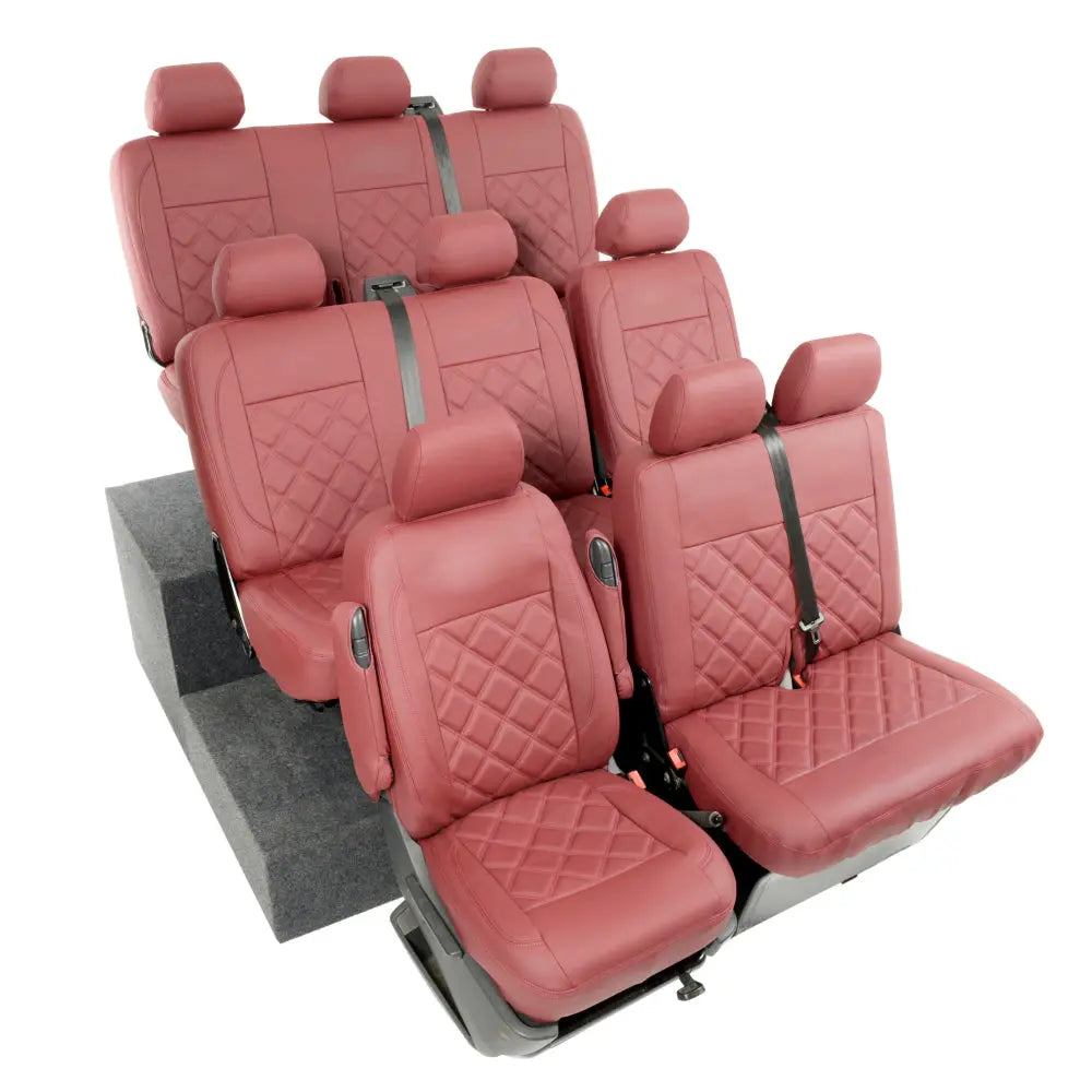 VW T5 / T5.1 Shuttle Tailored Leatherette Seat Covers (2003-2015) - UK Custom Covers