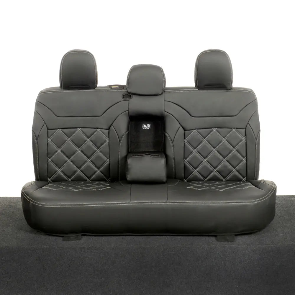 Mitsubishi Barbarian Tailored Leatherette Seat Covers (2016 Onwards) - Black - UK Custom Covers