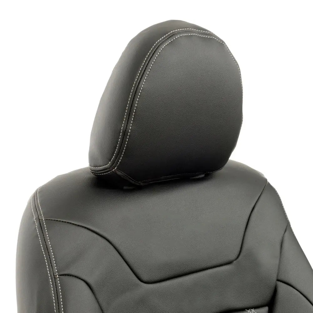 Mitsubishi Barbarian Tailored Leatherette Seat Covers (2016 Onwards) - Black - UK Custom Covers