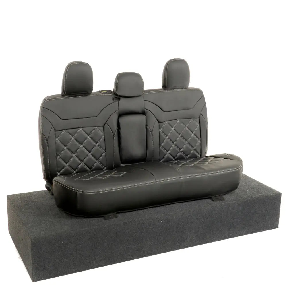 Mitsubishi Barbarian Tailored Leatherette Seat Covers (2016 Onwards) - Black - UK Custom Covers
