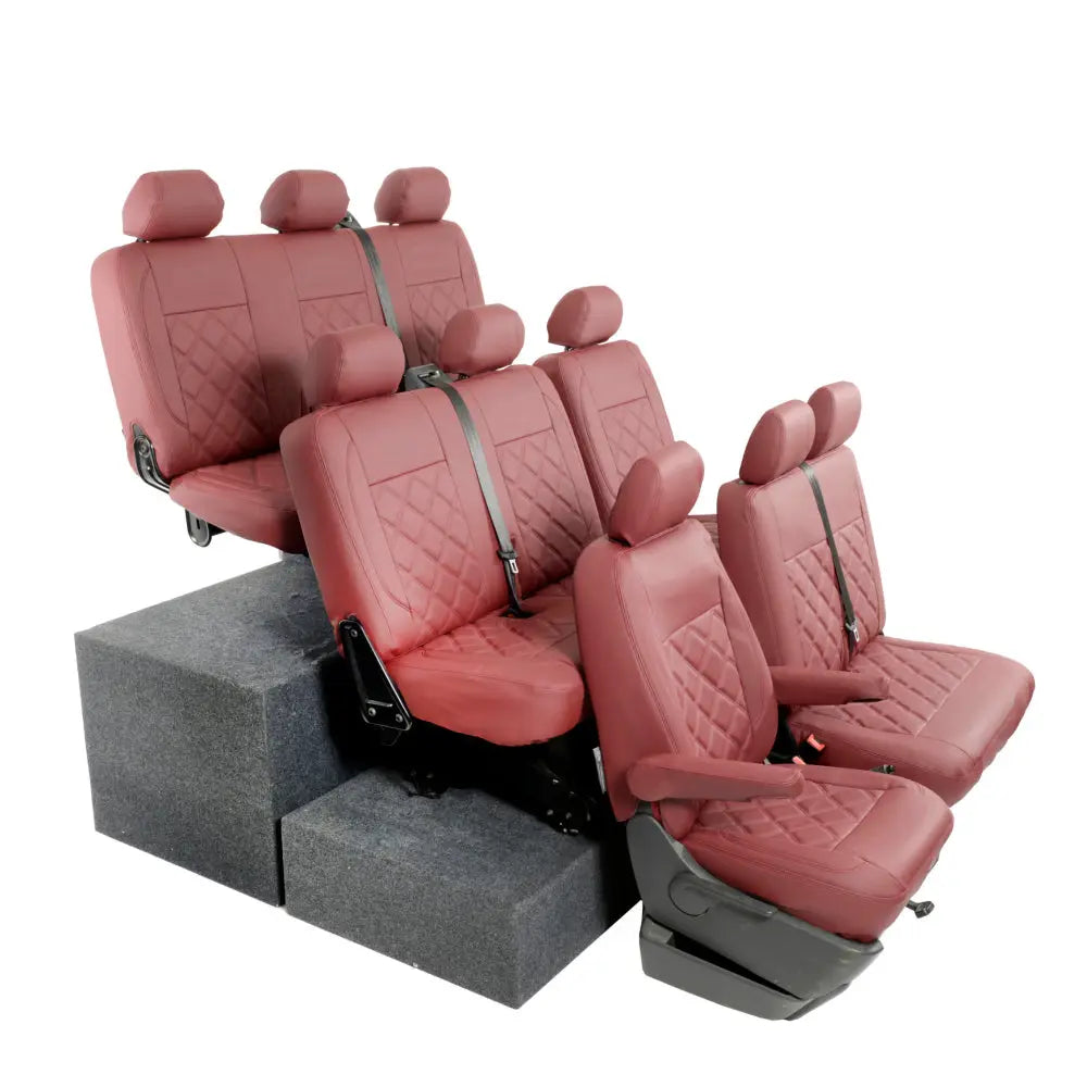 VW T5 / T5.1 Shuttle Tailored Leatherette Seat Covers (2003-2015) - UK Custom Covers