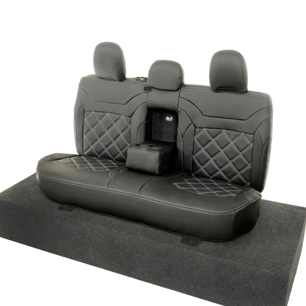 Mitsubishi Barbarian Tailored Leatherette Seat Covers (2016 Onwards) - Black - UK Custom Covers