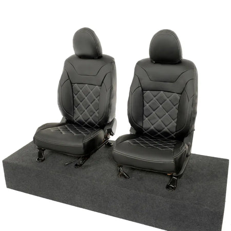 Mitsubishi Barbarian Tailored Leatherette Seat Covers (2016 Onwards) - Black - UK Custom Covers