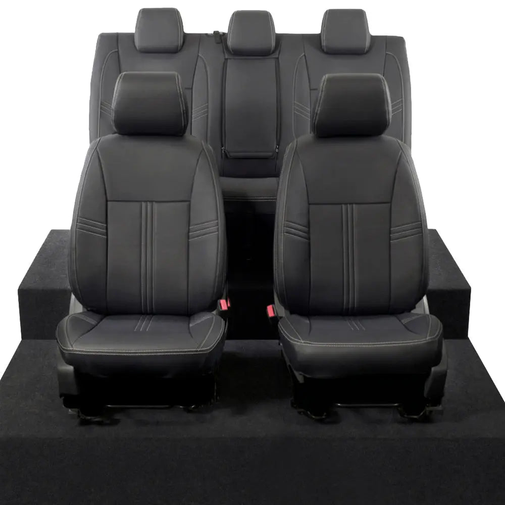 Ford Ranger Tailored Leatherette Seat Covers - Black - UK Custom Covers