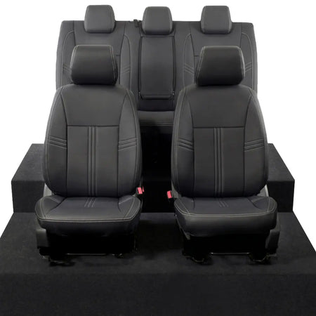 Ford Ranger Tailored Leatherette Seat Covers - Black - UK Custom Covers