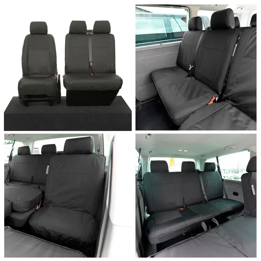 VW T6 / T6.1 Shuttle Tailored PU Seat Covers (2015 Onwards) - UK Custom Covers