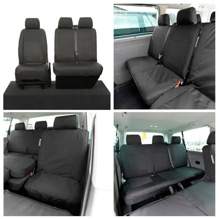VW T6 / T6.1 Shuttle Tailored PU Seat Covers (2015 Onwards) - UK Custom Covers
