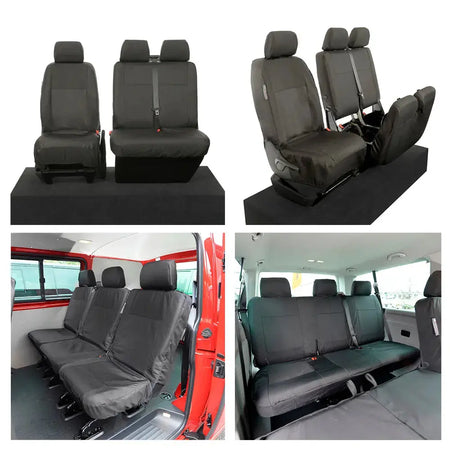 VW T6 / T6.1 Shuttle Tailored PU Seat Covers (2015 Onwards) - UK Custom Covers