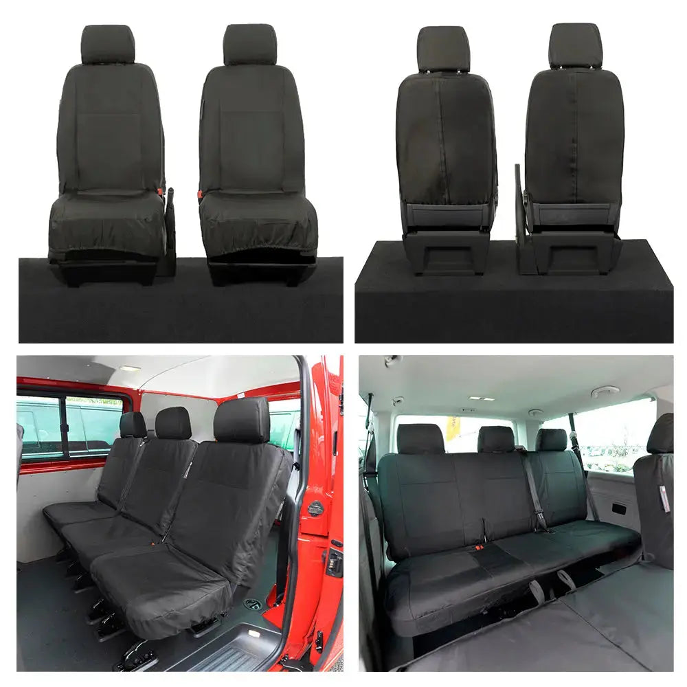 VW T6 / T6.1 Shuttle Tailored PU Seat Covers (2015 Onwards) - UK Custom Covers