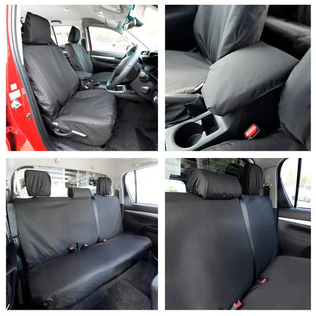 Toyota Hilux Tailored PU Seat Covers - UK Custom Covers