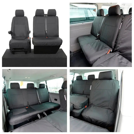 VW T6 / T6.1 Shuttle Tailored PU Seat Covers (2015 Onwards) - UK Custom Covers