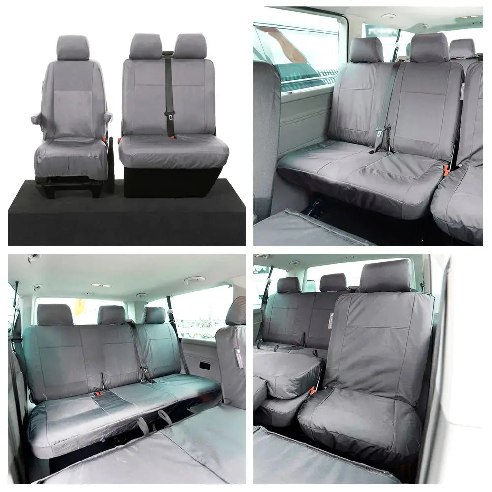 VW T6 / T6.1 Shuttle Tailored PU Seat Covers (2015 Onwards) - UK Custom Covers