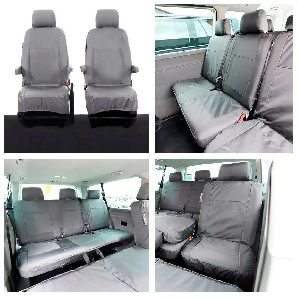 VW T6 / T6.1 Shuttle Tailored PU Seat Covers (2015 Onwards) - UK Custom Covers