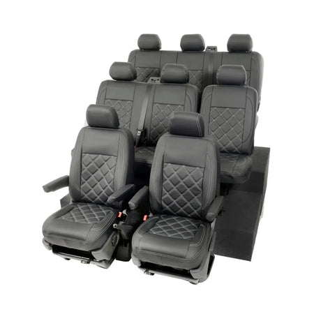 VW T5 / T5.1 Shuttle Tailored Leatherette Seat Covers (2003-2015) - UK Custom Covers