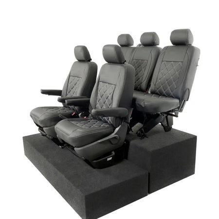 VW T5 / T5.1 Transporter Tailored Leatherette Seat Covers (2003-2015) - UK Custom Covers