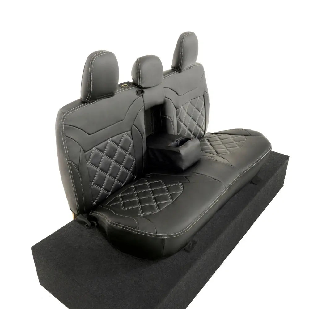 Mitsubishi Barbarian Tailored Leatherette Seat Covers (2016 Onwards) - Black - UK Custom Covers