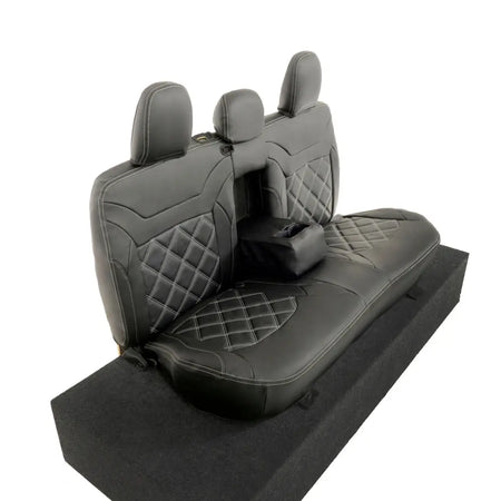 Mitsubishi Barbarian Tailored Leatherette Seat Covers (2016 Onwards) - Black - UK Custom Covers