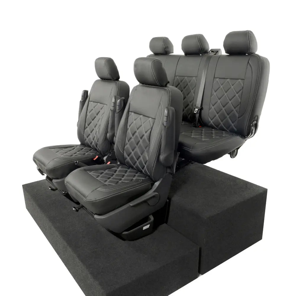 VW T5 / T5.1 Transporter Tailored Leatherette Seat Covers (2003-2015) - UK Custom Covers