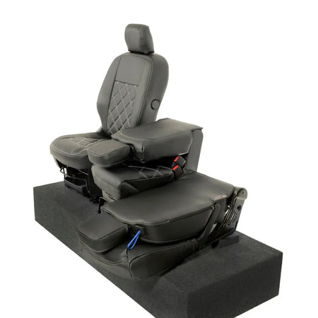 Toyota Proace City Tailored Leatherette Seat Covers (2018 Onwards) - Black - UK Custom Covers