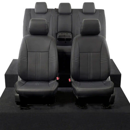 Ford Ranger Tailored Leatherette Seat Covers - Black - UK Custom Covers
