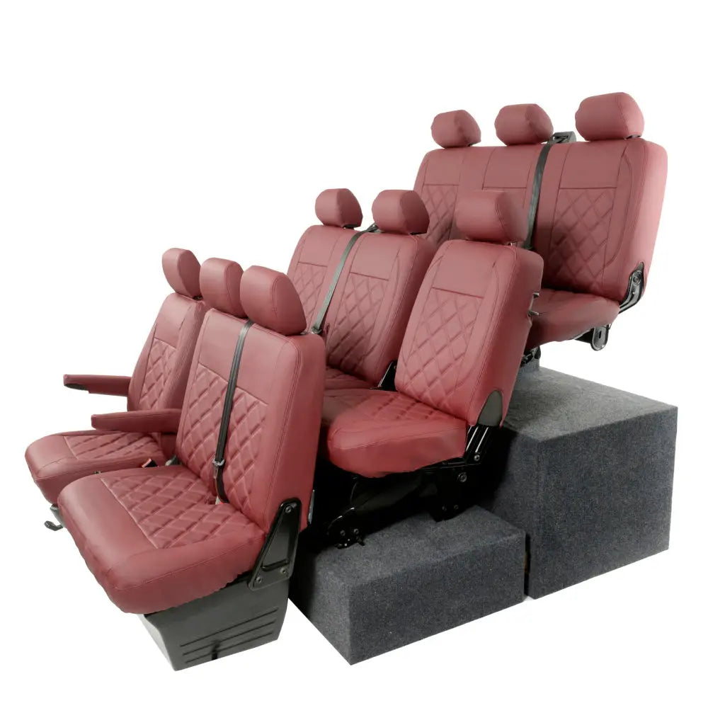 VW T5 / T5.1 Shuttle Tailored Leatherette Seat Covers (2003-2015) - UK Custom Covers