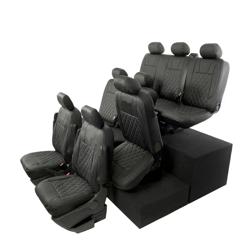 VW T5 / T5.1 Shuttle Tailored Leatherette Seat Covers (2003-2015) - UK Custom Covers