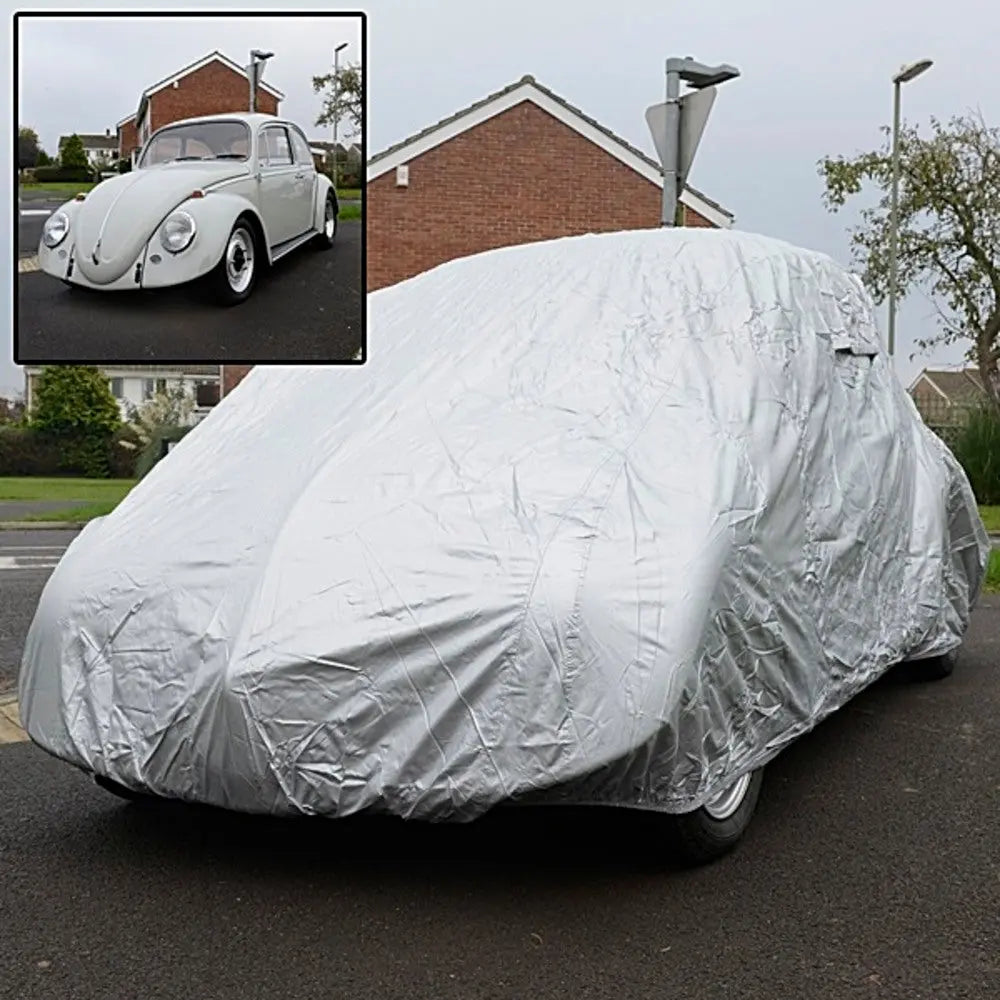 VW Classic Beetle Indoor/Outdoor Car Cover (Silver) - UK Custom Covers