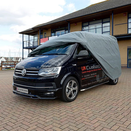 VW Transporter T5/T5.1 SWB Outdoor Car Cover (Grey) - UK Custom Covers