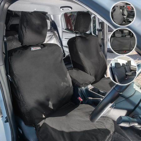 Isuzu D Max (Inc. Tipper) Seat Covers Cotton-Backed PU UK Custom Covers