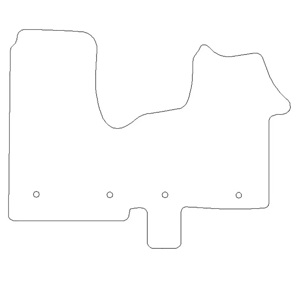 Fits Nissan Primastar Rubber Floor Mats (2022 Onwards) - UK Custom Covers