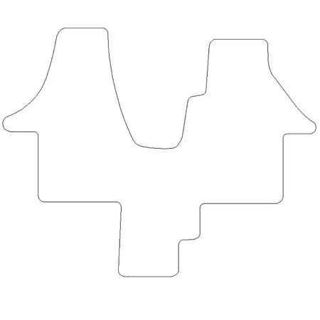 VW Transporter T5 Front Cab Floor Mats (2003-2015) - UK Custom Covers