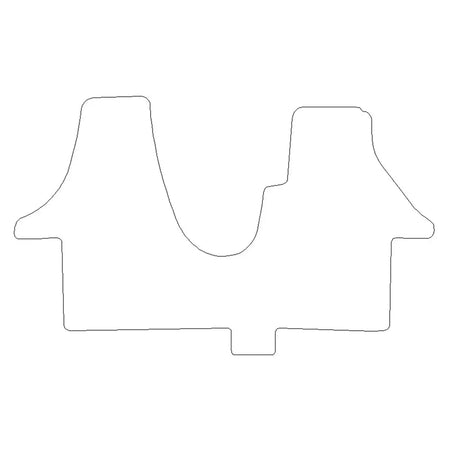 VW Transporter T5 Front Cab Floor Mats (2003-2015) - UK Custom Covers